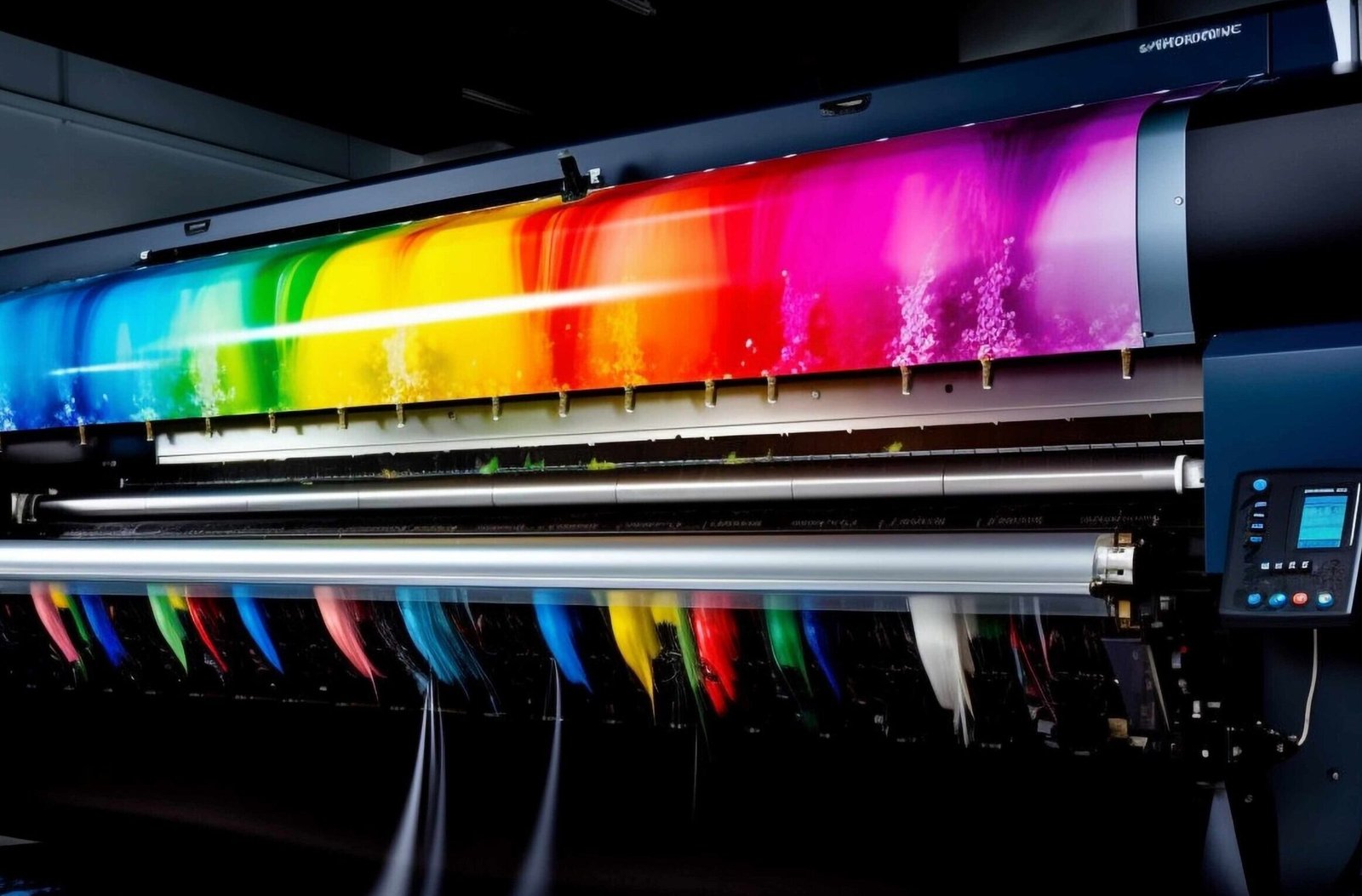 modern manufacturing equipment futuristic factory generated by ai